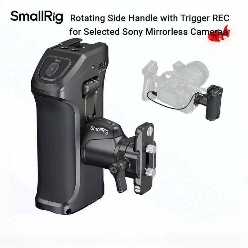 Sony Camera A7 Iv - SmallRig 3893 Rotating Side Handle with
