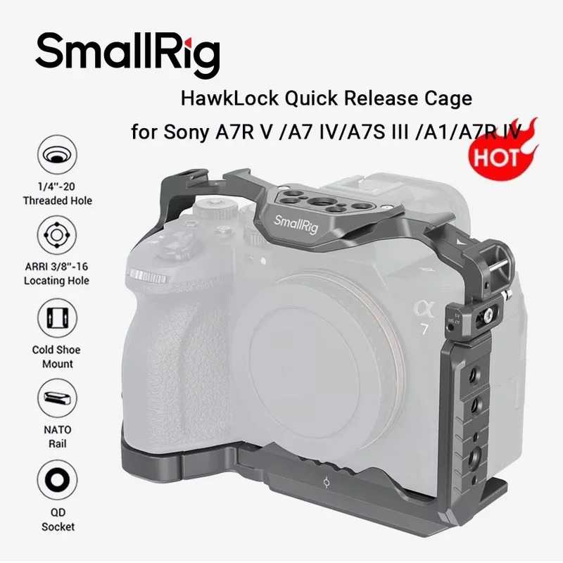 Sony Camera A7 Iv - SmallRig 4481 HawkLock Quick Release Camera