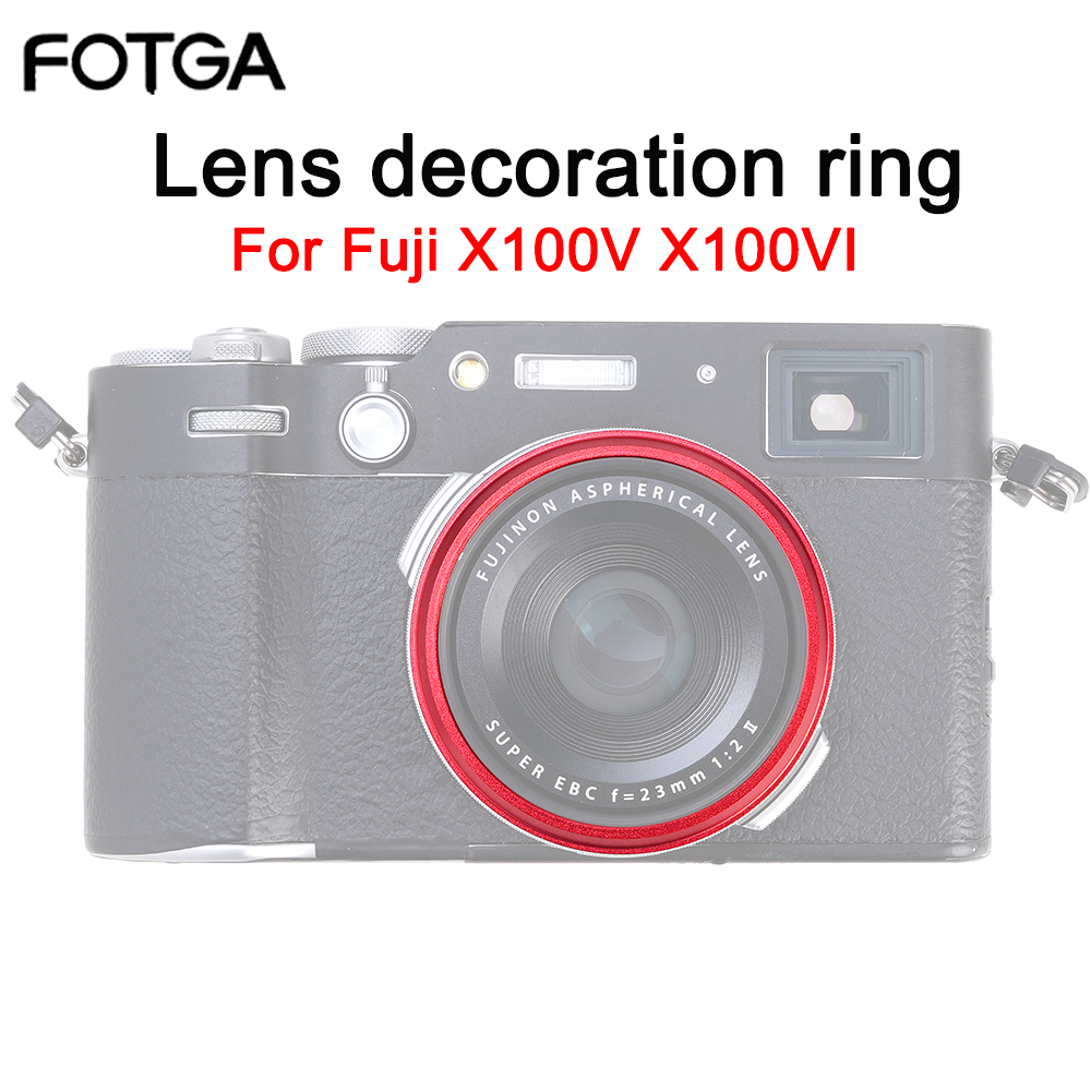 Fujifilm Camera X100Vi - FOTGA Lens Decoration Ring For Fuji