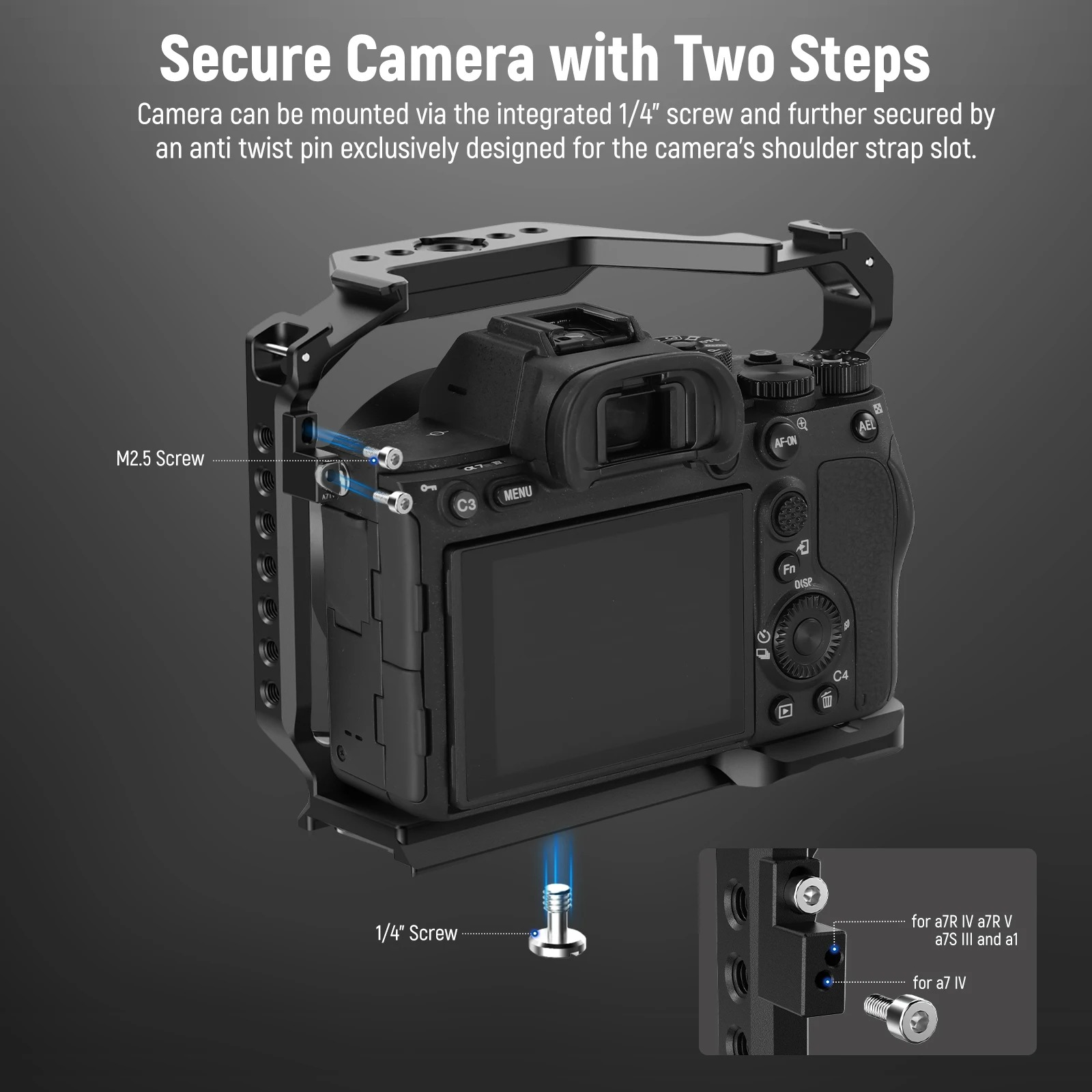 NEEWER Camera Cage For Sony a7 - đánh giá và giá Sony Camera A7 Iv