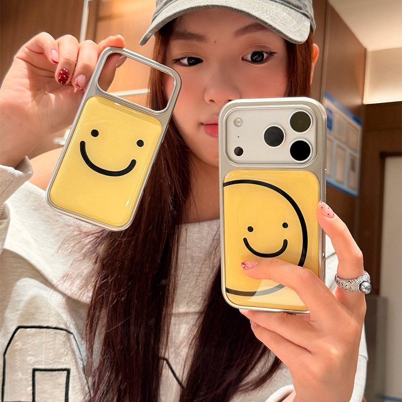 Ins Minimalist Lines Smiling F - đánh giá và giá Back Cover Adhesive
