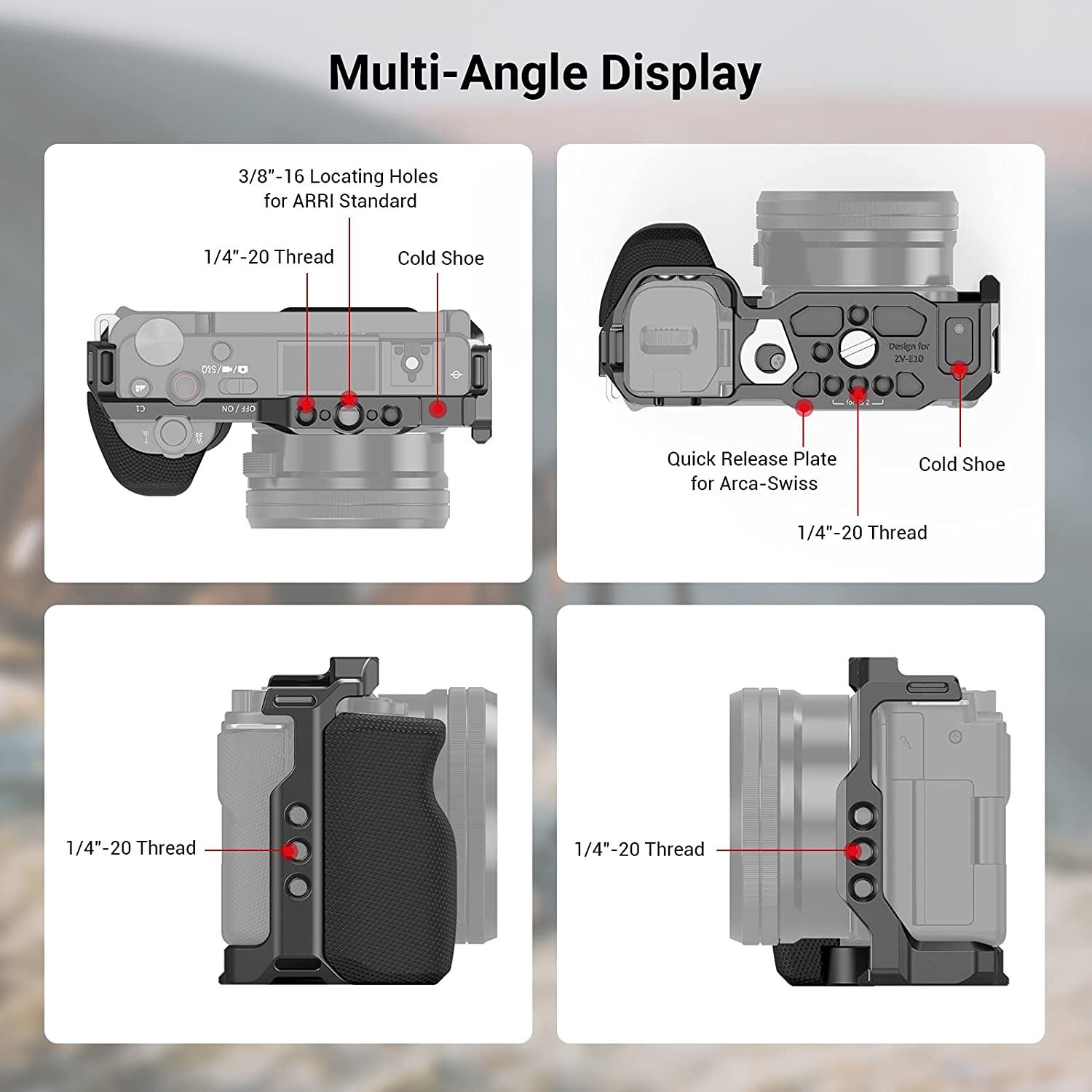 SmallRig Sony ZV-E10 Khung Máy - đánh giá và giá Sony Camera A6400